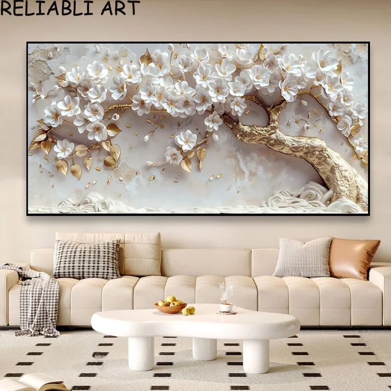 kf-S6093efd9b3ce4445a21d25b197ad9106m-3D-Golden-White-Flower-Tree-Poster-and-Prints-Light-Luxury-Canvas-Painting-Wall-Art-Pictures-for